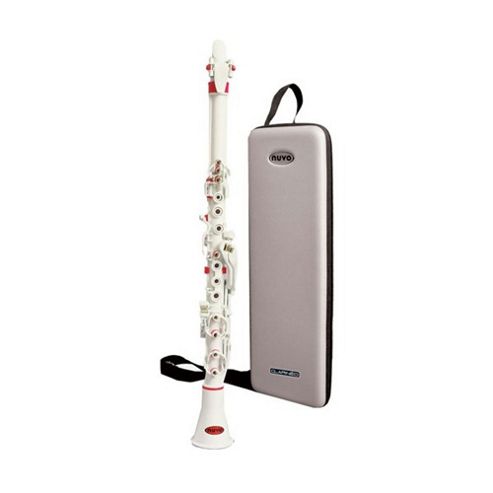 Image of Nuvo Clarineo C Clarinet - White With Pink Trim
