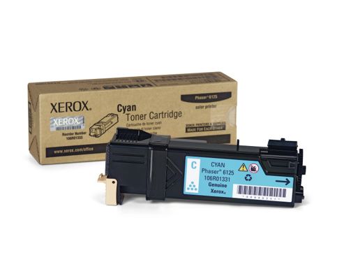 Image of Xerox Cyan Toner Cartridge For Phaser 6125 (yield 1,000)