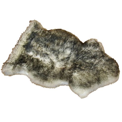 Image of Bowron Sheepskin Long Wool Gold Star Rug In Twilight - 95cm H X 57cm W (one Piece)