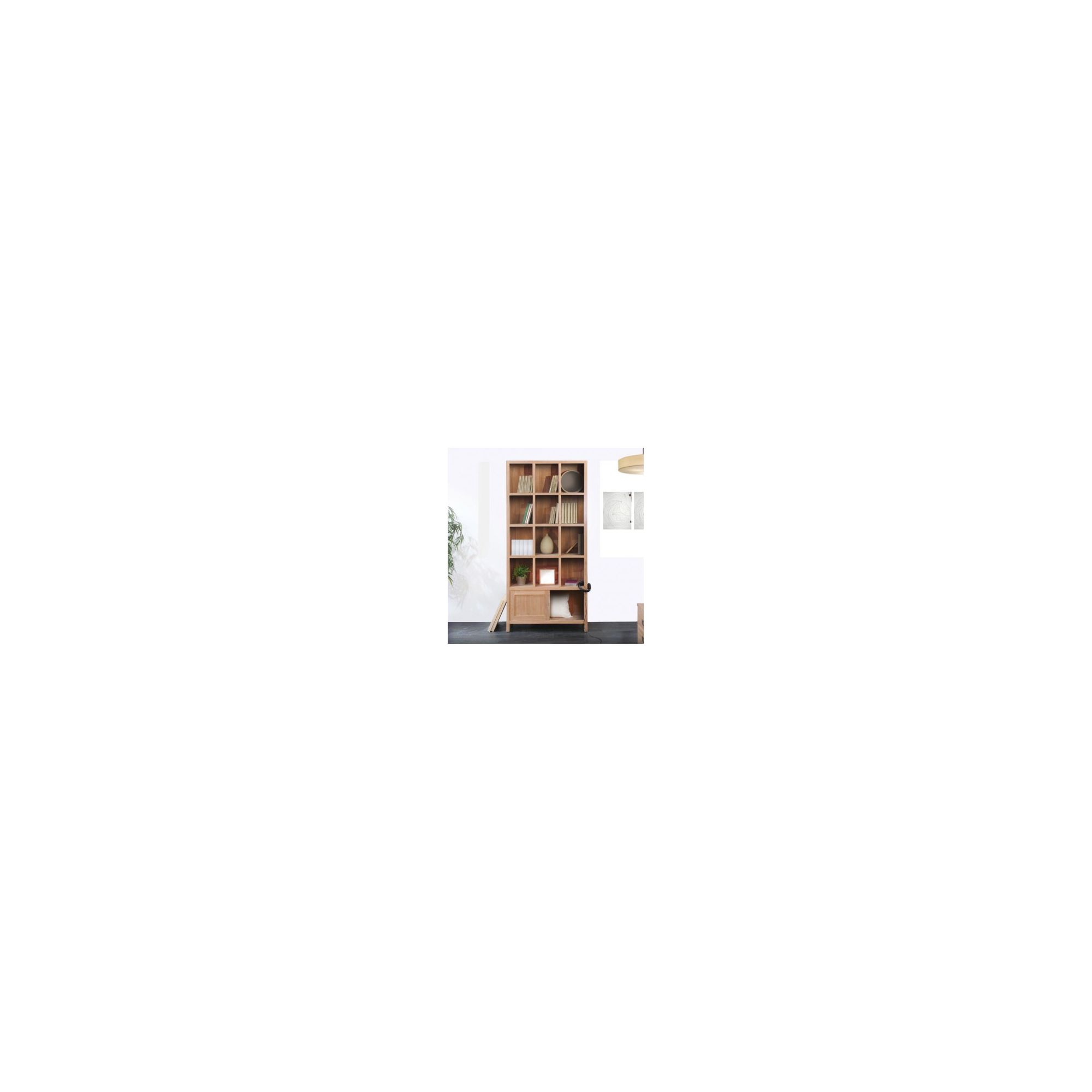 Tikamoon Coffee Tek Teak Slide Bookcase at Tescos Direct