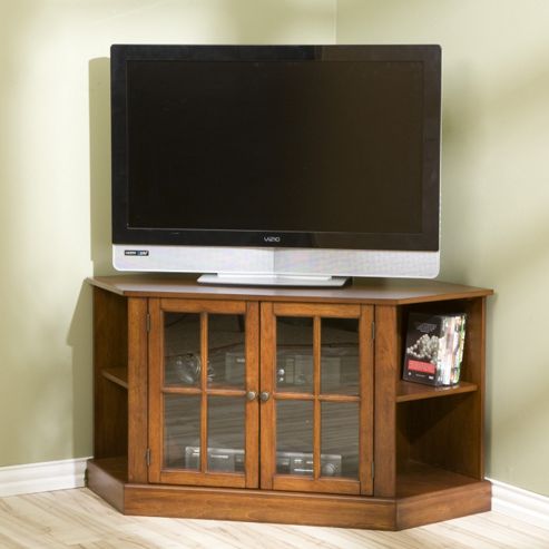 Image of Southern Enterprises Ventura Corner Tv Cabinet