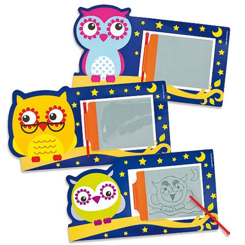 Image of 3 Little Owls Magic Drawing Slates (pack Of 6)