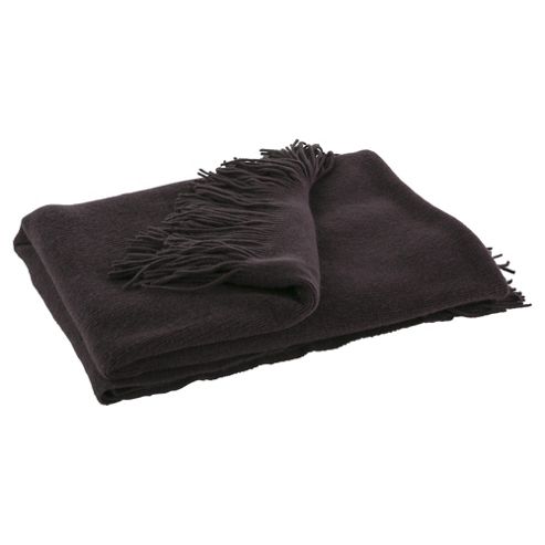 Image of Fine Knit Throw, Brown