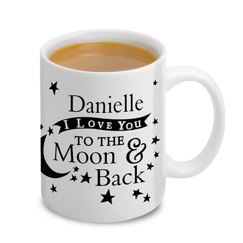Image of Personalised Love You To The Moon And Back. Mug