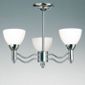 Endon Lighting Three Light Semi Flush Mount in Polished Chrome