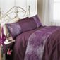 Country Club Rococo Double Bed Duvet Set in Plum