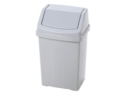 Image of Whatmore 11745 Swing Bin Silver 15l