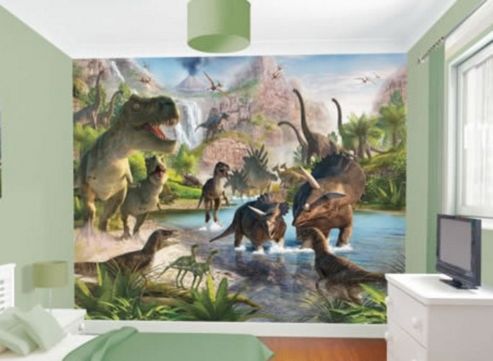 Image of Dinosaur Land Wallpaper Mural