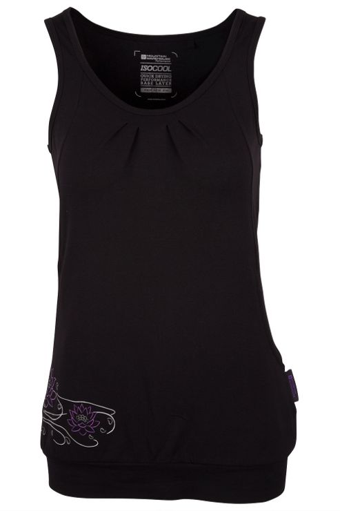 Image of Ashtunga Womens Yoga Top - Black