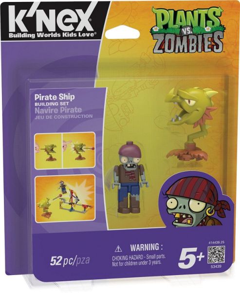 Image of K'nex Plants Vs. Zombies Pirate Ship Building Set