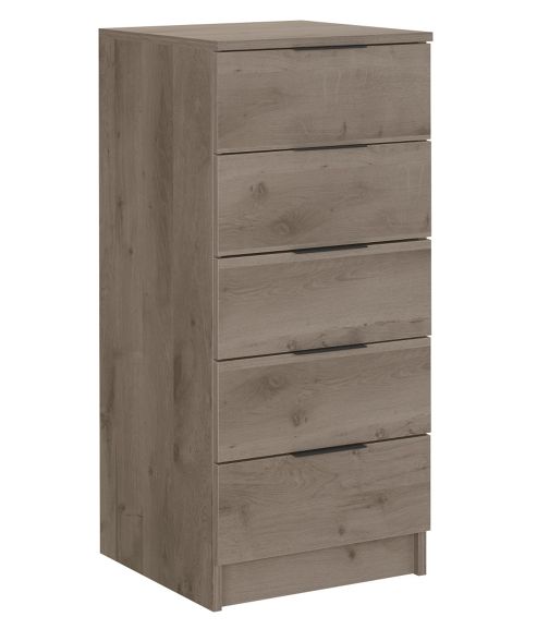 Image of Gami Brooklyn 5 Drawer Chest - Oak Ash