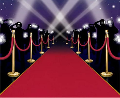 Image of Hollywood Star Attraction Red Carpet Instant Mural (each)
