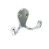 Securit S6109 Double Robe Hook Eb 70mm X2