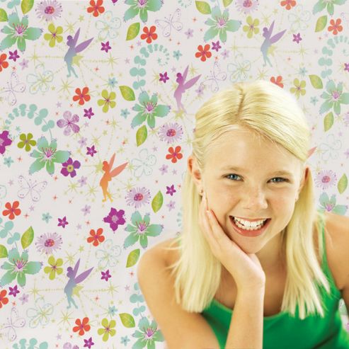 Image of Graham & Brown Tinkerbell Retro Wallpaper