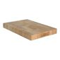 T&G Hevea End Grain Medium Rectangular Chopping Board With Finger Grooves