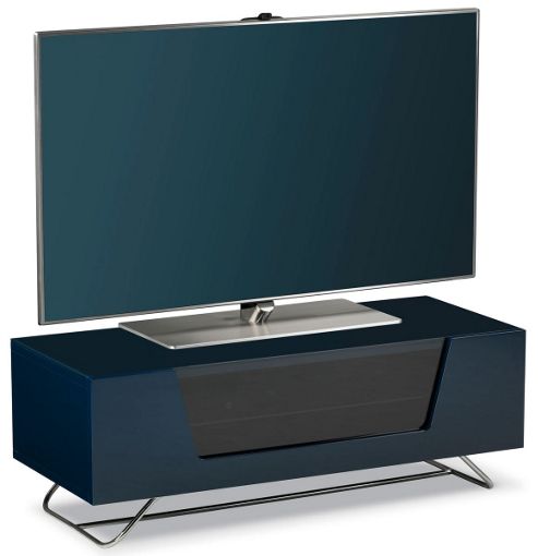 Image of Alphason Chromium Blue Tv Stand For Up To 50 Inch Tvs