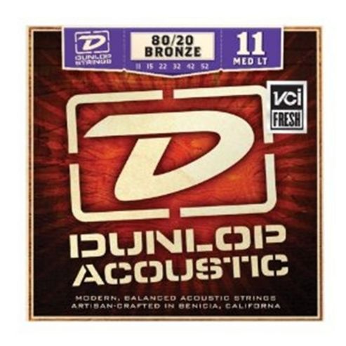 Image of Dunlop Dab1506 Acoustic 20/80 Brass, Med Light