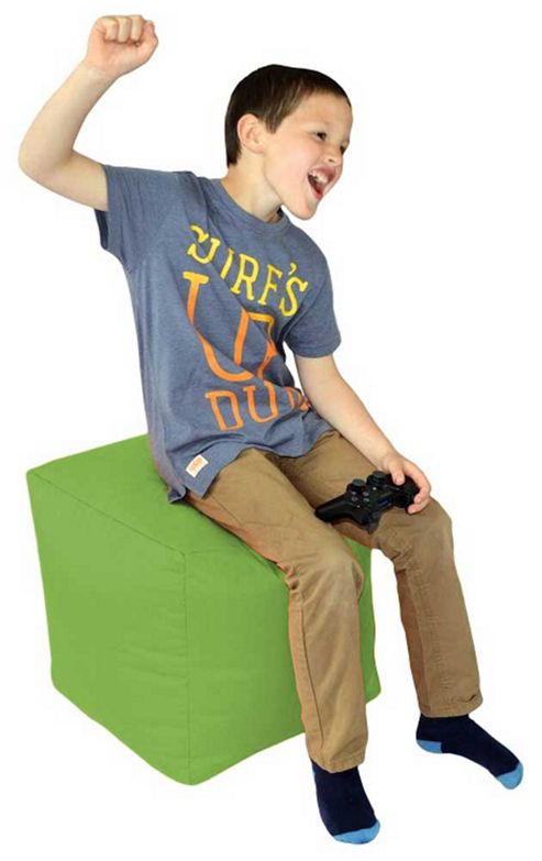 Image of Valufurniture Cube Light Green Bean Bag