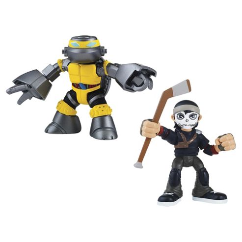 Image of Teenage Mutant Ninja Turtles Pre-cool Half Shell Heroes Metalhead And Casey Jones Figures