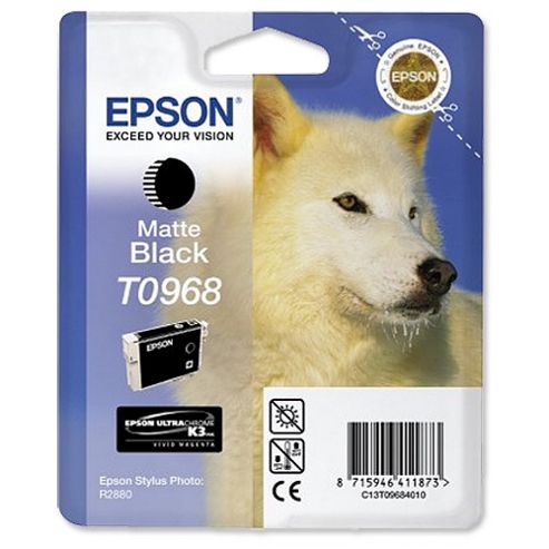 Image of Epson Singlepack Matte Black T0968
