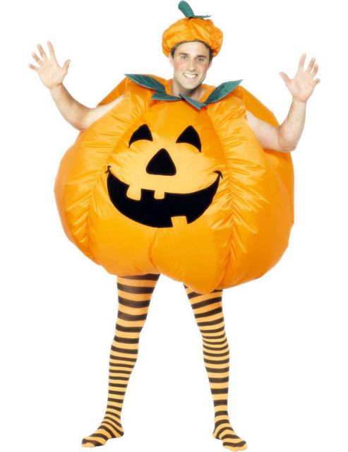 Image of Adult Inflatable Pumpkin Halloween Costume