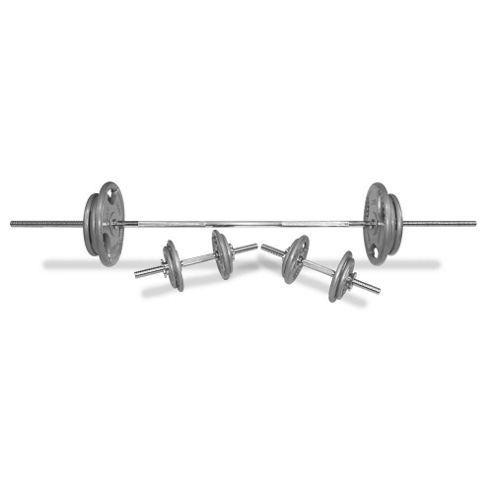 Image of Body Power 72kg 7ft Tri-grip Spinlock Set