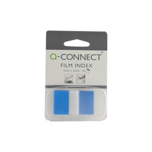 Image of Q-connect Page Marker 1 Inch Pack Of 50 Blue Kf03632