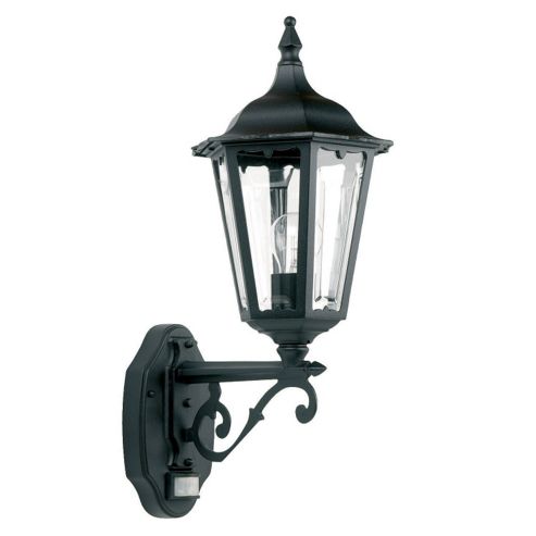 Image of Endon Lighting Sensor One Light Wall Lantern In Black