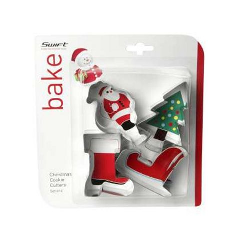 Image of Christmas Santa Cookie Cutters, Set Of 4
