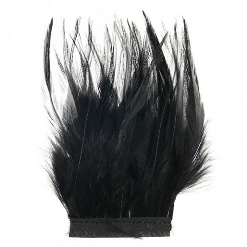 Image of Feathers - Hackle Kreutz Fringe - Black
