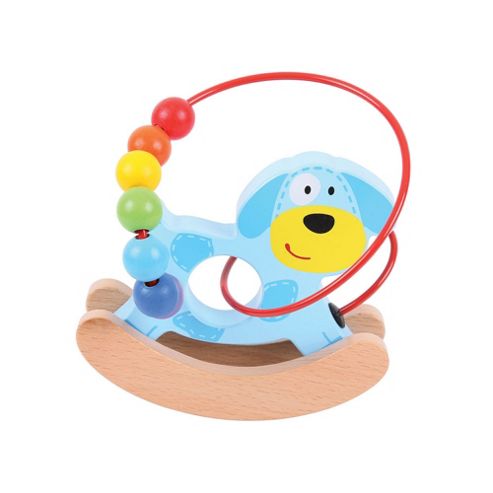 Image of Bigjigs Toys Bb073 Rocking Bead Frame (dog)