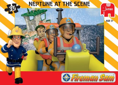 Image of Fireman Sam Jumbo Games Neptune At The Scene Jigsaw Puzzle