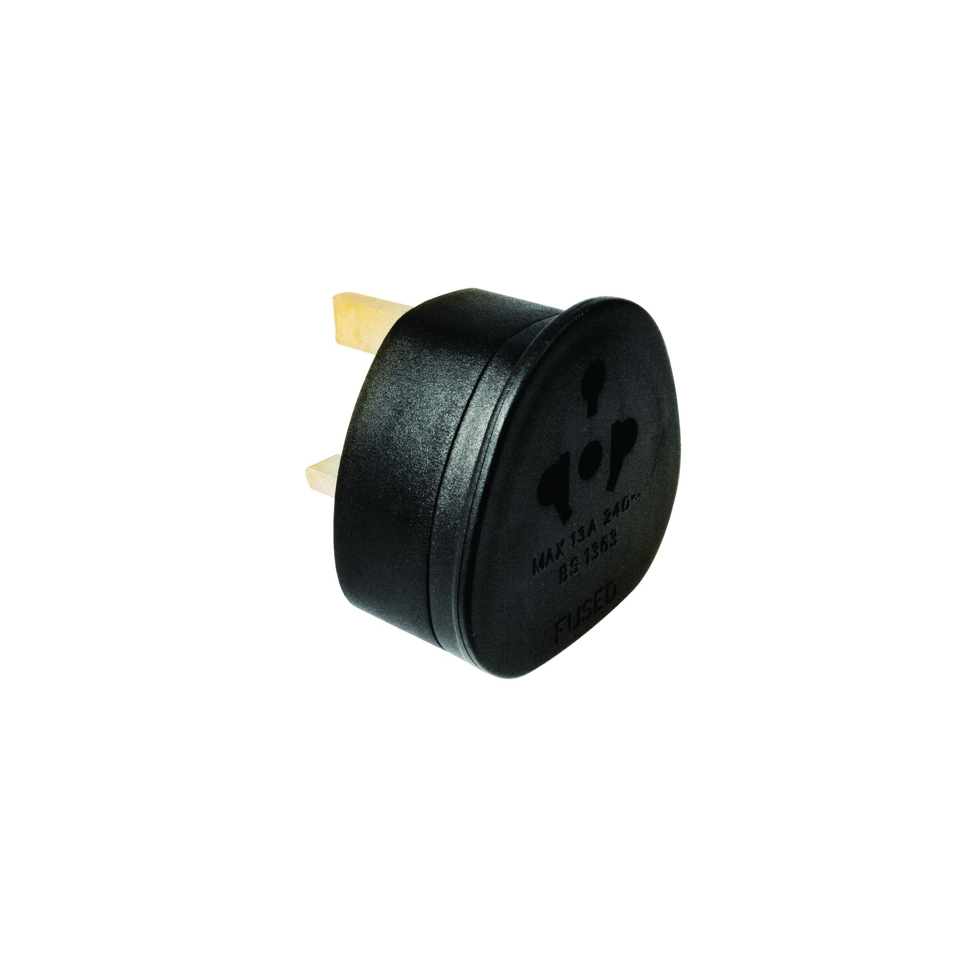 Tourist to UK Travel Adaptor without Edge Guard