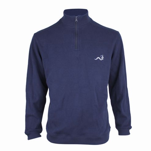 Image of Woodworm Golf Half Zip Sweater Navy 2xl
