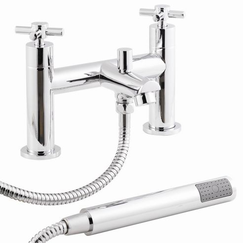 Image of Series 1 Bath Shower Mixer With Shower Kit & Wall Bracket