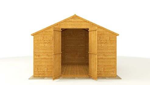  Double Door Apex Garden Shed from our Wooden Sheds range - Tesco.com