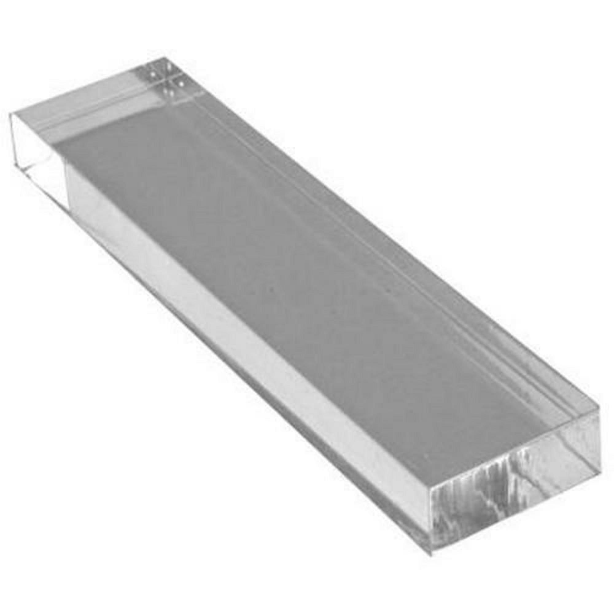 Clear Acrylic Stamp Block 25mm x 102mm x 10mm deep
