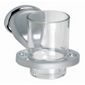 Sabichi Atlantis Chrome and Satin Toothbrush Holder and Tumbler