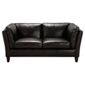 Santos Leather Small Sofa Chocolate