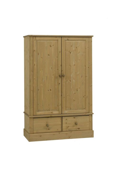 Image of Home Essence Dunedin Two Door Two Drawer Wardrobe In Pine