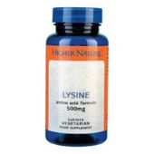Higher Nature Lysine 500mg 90 Veg Tablets
