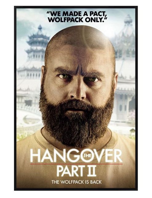 Image of The Hangover Part Ii Gloss Black Framed Wolfpack Only Poster