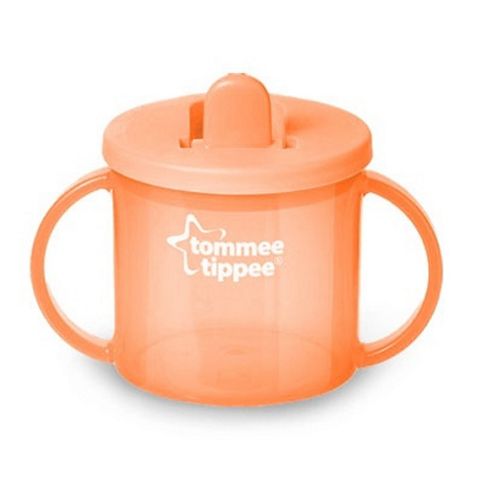 Image of Tommee Tippee First Cup 4 Months Plus Orange