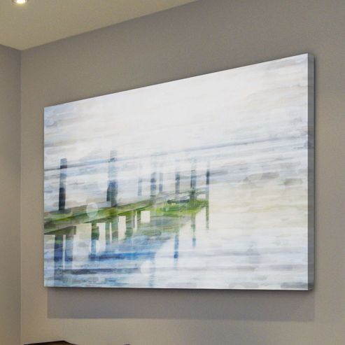 Image of Parvez Taj Dock Mist Canvas Wall Art - 30 Cm H X 45 Cm W X 5 Cm D
