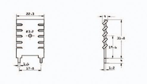 Image of Heat Sink To220 Pushin