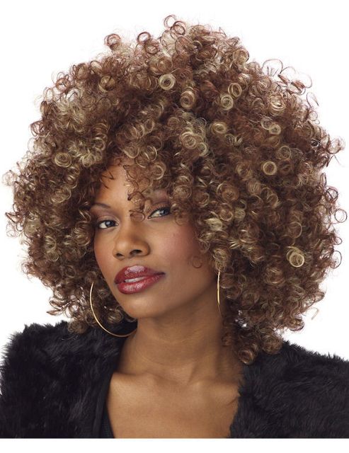 Image of Brown Afro Wig - Fine Foxy Fro