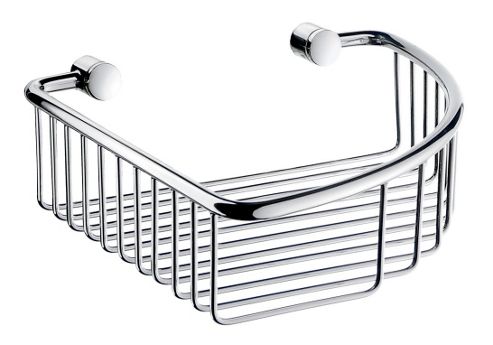 Image of Smedbo Villa Corner Soap Basket - Polished Chrome