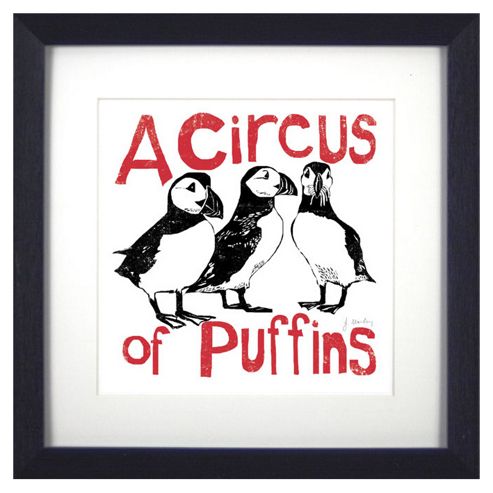 Image of Animal Friends Framed Print - Puffins