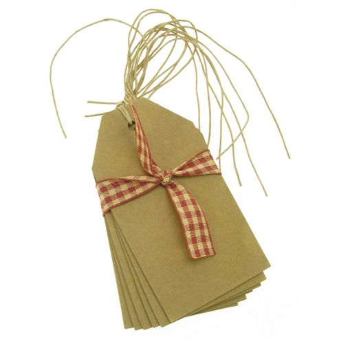 Image of Luggage Tags - 6pk Brown