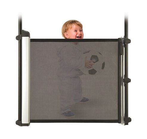 Image of Lascal Kiddyguard Avant Retractable Safety Gate Black